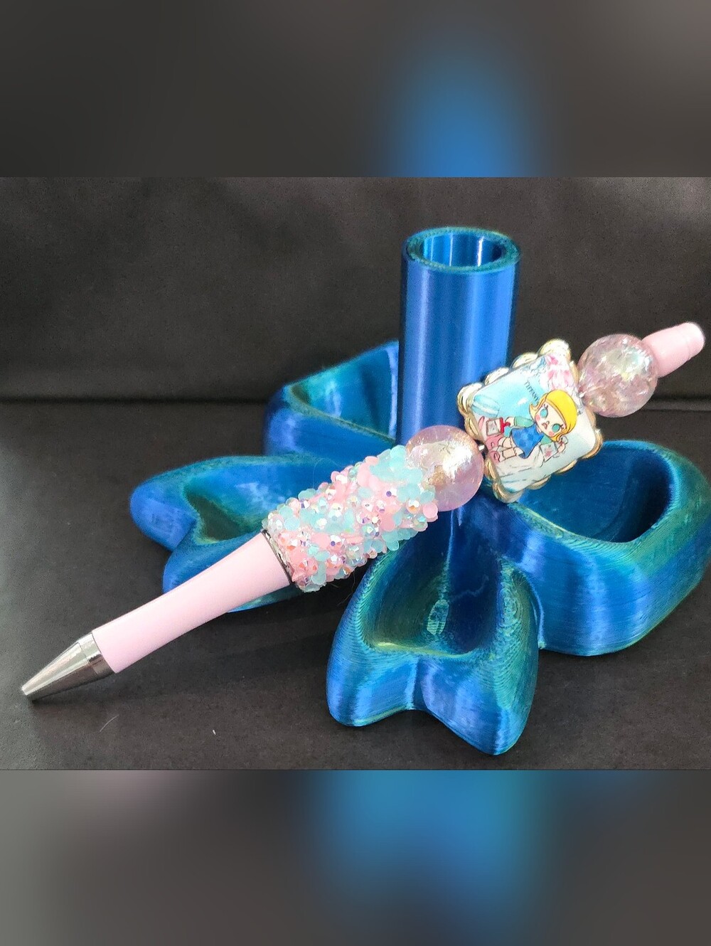 Pink Sequin Custom Pen
